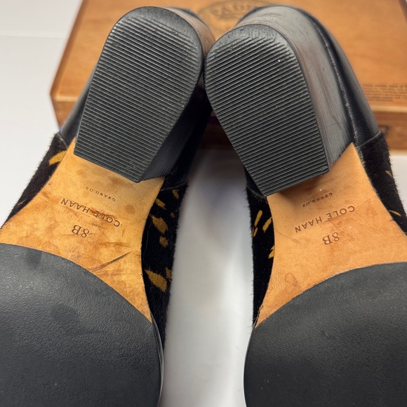 Cole Haan Grand Ambition Block Heel Calf Hair Upper Ankle Boots, Rodeo Western - Picture 11 of 16